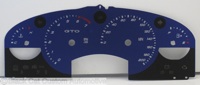 05-07 Pontiac GTO LS1 Sapphire Pearl Blue Gauge Face
